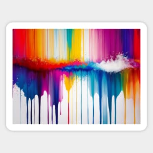 Abstract Rainbow Promptography Sticker